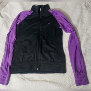 Nike Zip-Up Jacket, Medium, Purple & Dark Gray, Activewear